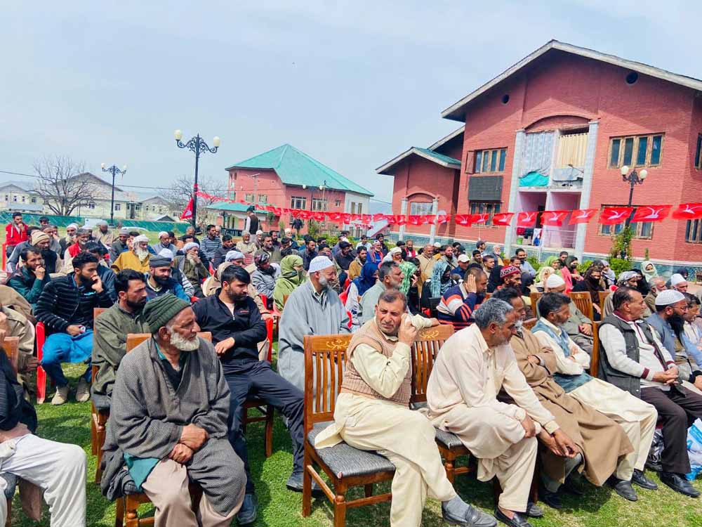 JKNC District president Anantnag Altaf Kaloo presided over a district workers