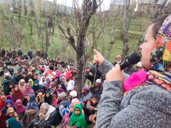 Today, Senior JKNC leader & C/I DH-Pora Sakina Itoo presided over a workers meeting at Nandimarg