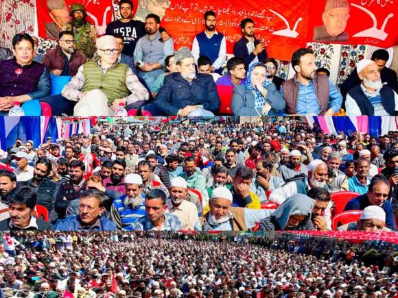 Omar Abdullah addresses series of election rallies in DK Pora, Yaripora 