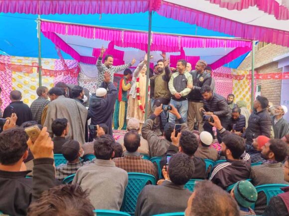 KNC Senior leader & C/I DH-Pora Sakina Itoo presided over a public meeting at Arrigutnoo,