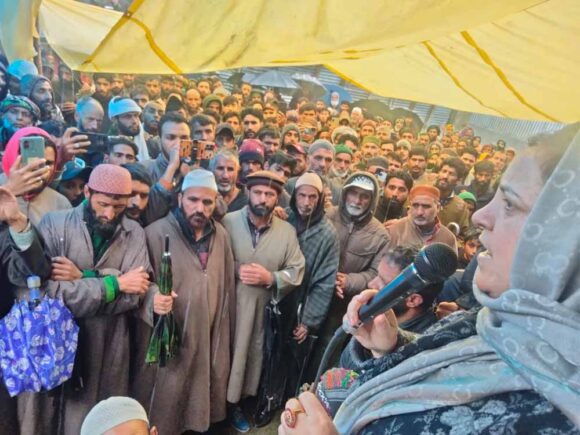 KNC senior leader and constituency incharge DH- Pora Sakina Itoo presided over a public meeting