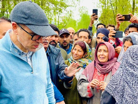 JKNC VP Omar Abdullah touring Cello Sopore, Chogal Handwara, Kulangam Handwara & Kupwara.