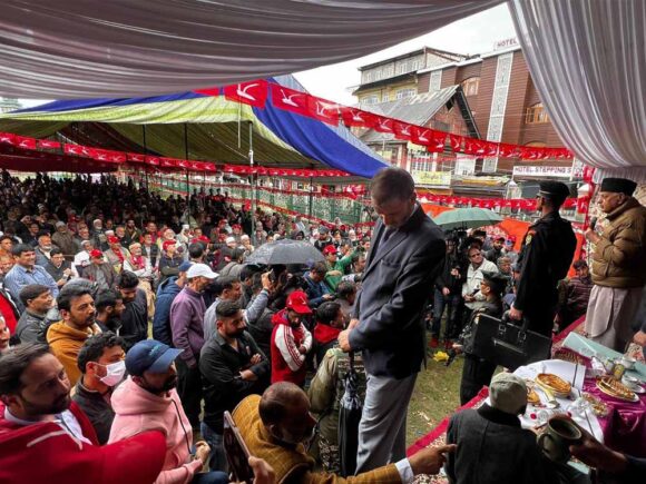 Dr. Farooq Abdullah addresses series of election rallies in Habba Kadal, Khanyar 