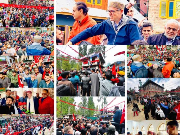 Omar Abdullah leads extensive campaign trail in Beerwah