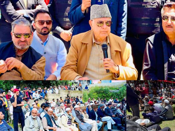 NC will work towards restoring peace, stability in J&K: Dr Farooq AbdullahAddresses party workers in Teetwal, Tangdhar