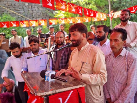 JKNC Leader from Surankote Ch. Mohd Akram Lassanvi presided over a workers meeting held in Lassana.