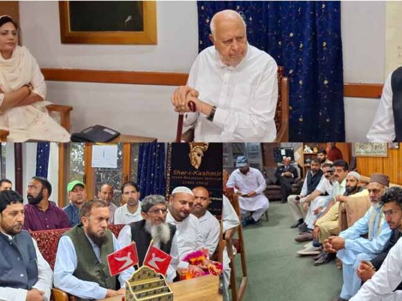 Sajjad Shaheen led delegation calls on Dr. Farooq Abdullah