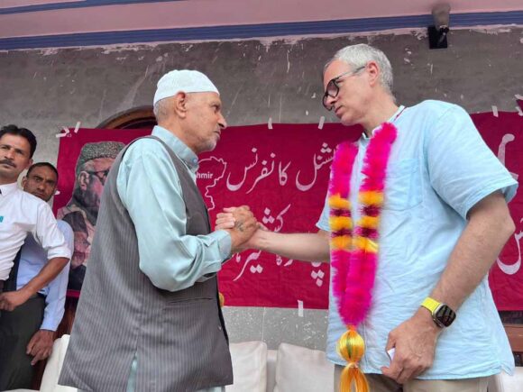 Noted political activist Haji Muhammad Yousuf from Wakoora joined the Jammu and Kashmir National Conference today in Ganderbal.