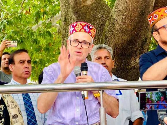 Jammu and Kashmir National Conference Vice President Omar Abdullah addressed a massive workers’