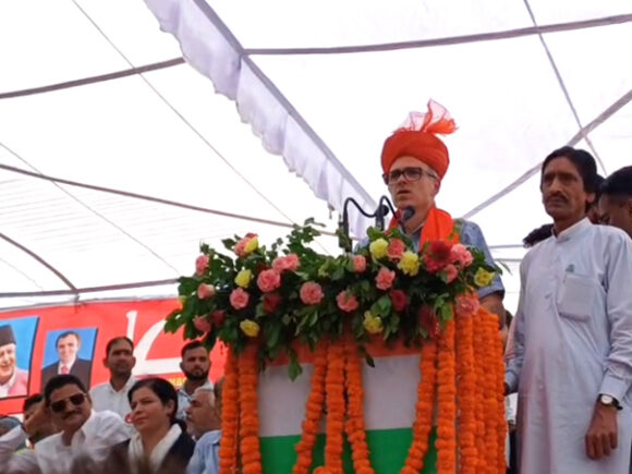 Omar Abdullah addresses series of election rallies in Jammu 