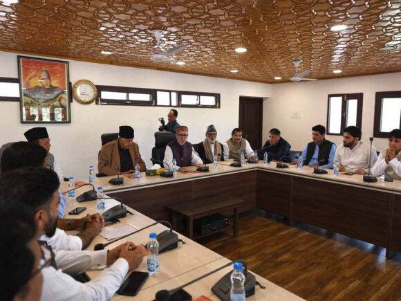 Today JKNC President Dr Farooq Abdullah presided over the legislative party meeting of JKNC.